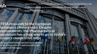 Odpowiedź EFPIA na głosowanie plenarne Parlamentu Europejskiego